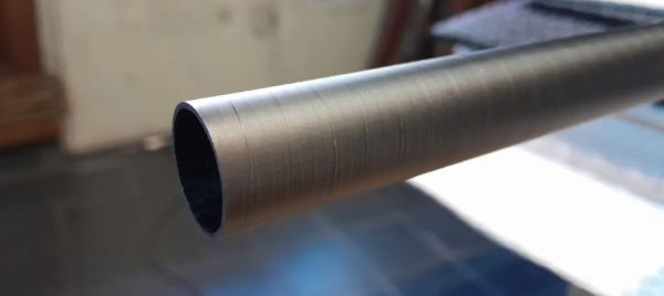 Tubo Carbono 30mm ⌀ ext x 28mm ⌀ int. (Roll Wrapped)